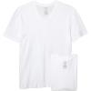 POLO RALPH LAUREN Classic Fit Wicking V-Neck 5-Pack Undershirts(White/Cruise Navy Pony Player)