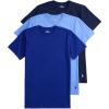 Polo Ralph Lauren Mens Slim Fit Cotton Crew Undershirt 3-Pack(Heritage Royal/Harbor Island Blue/Cruise Navy)