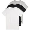 Polo Ralph Lauren Mens Slim Fit Cotton Crew Undershirt 3-Pack(White/Polo Black/Andover Heather)