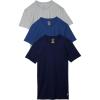 Polo Ralph Lauren Underwear Men’s Classic Fit Cotton Crew 3-Pack(Andover Heather/Navy  Blue/White  Navy/White – 3 Pack)