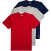Polo Ralph Lauren Underwear Men’s Classic Fit Cotton Crew 3-Pack(Rl2000 Red/Andover Heather/Cruise Navy)