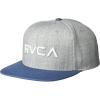 Rvca Snapback Hat/Grey Blue