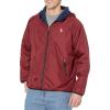 U.S. Polo Assn. Men’s Reversible Poly Shell to Fleece Hooded Jacket(University Red 9029)