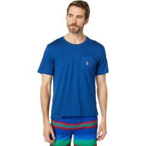 U.S. Polo Assn. Men’s Crew Neck Pocket T-Shirt (Color Group 2 of 2)(Evening Sail)
