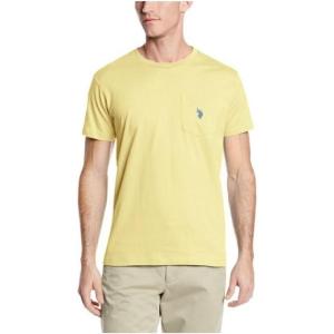U.S. Polo Assn. Men’s Crew Neck Pocket T-Shirt (Color Group 2 of 2)(Lemon Frost)