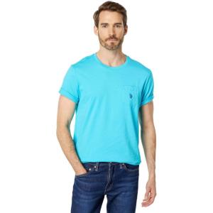 U.S. Polo Assn. Men’s Crew Neck Pocket T-Shirt (Color Group 2 of 2)(Scuba Blue)