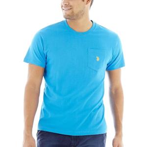 U.S. Polo Assn. Men’s Crew Neck Pocket T-Shirt (Color Group 2 of 2)(Teal Blue)