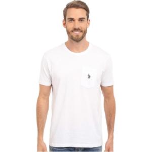 U.S. Polo Assn. Men’s Crew Neck Pocket T-Shirt (Color Group 2 of 2)(White)