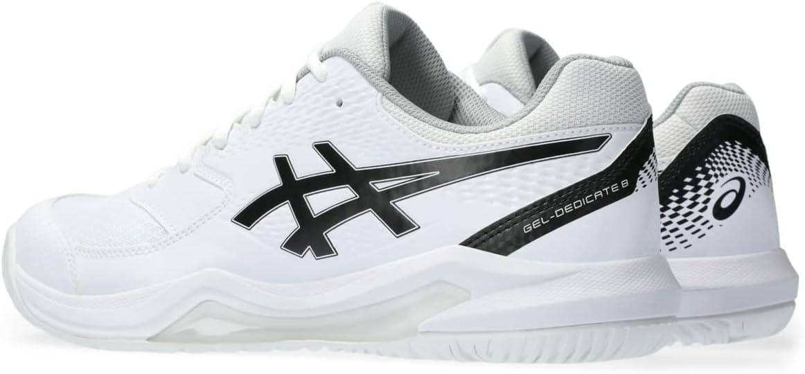 imageASICS Mens GelDedicate 8 Tennis ShoesWhiteBlack