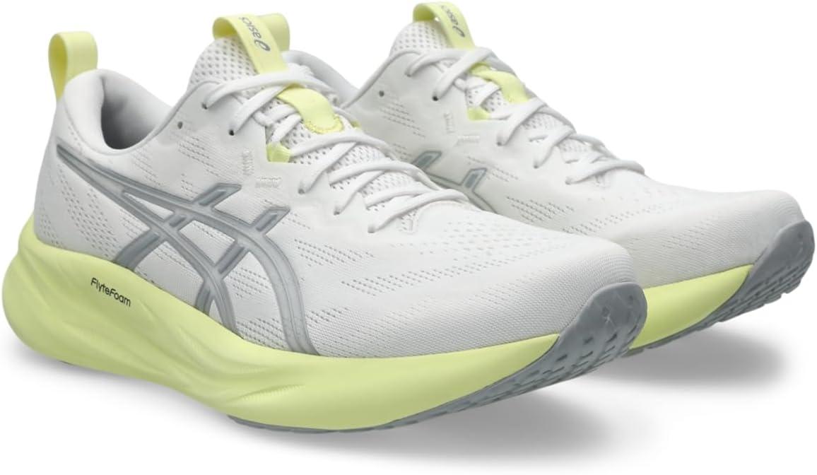 imageASICS Mens GelPulse 16 Running ShoesWhitePiedmont Grey