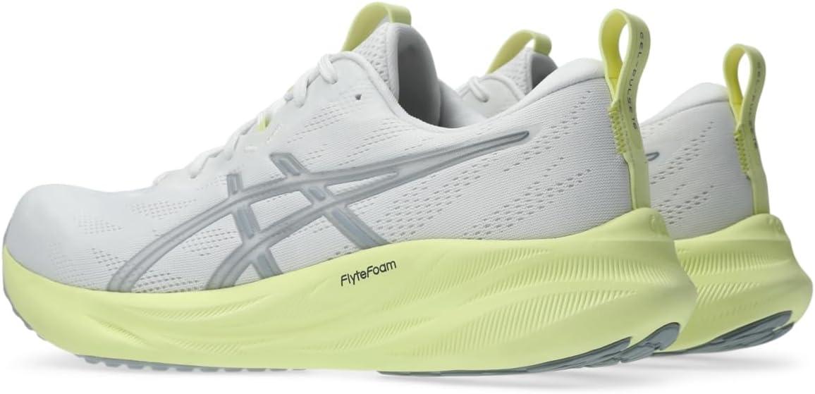 imageASICS Mens GelPulse 16 Running ShoesWhitePiedmont Grey