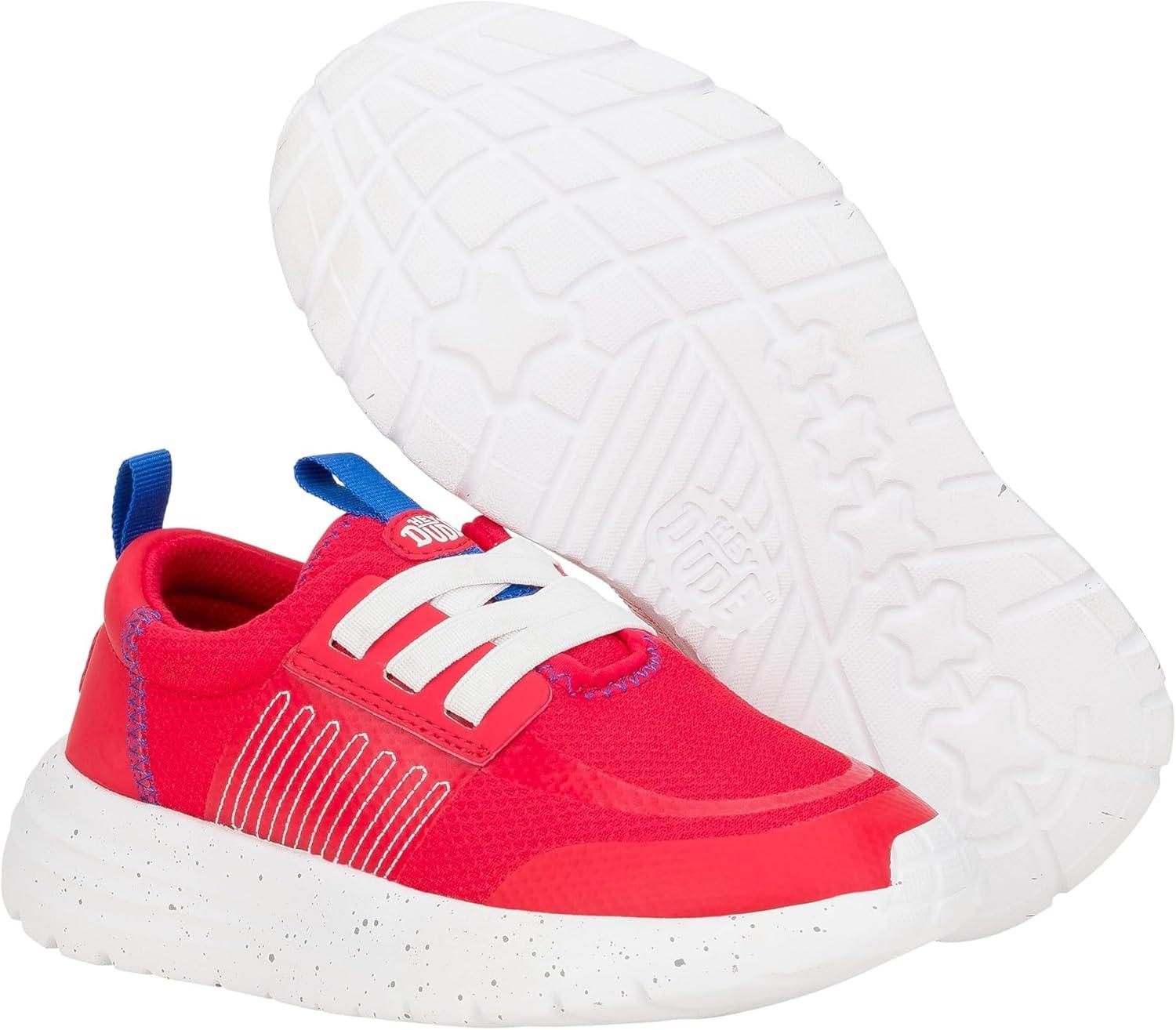 imageHey Dude Boys Sirocco Play Varsity Little Big Kid LoaferVarsity Red