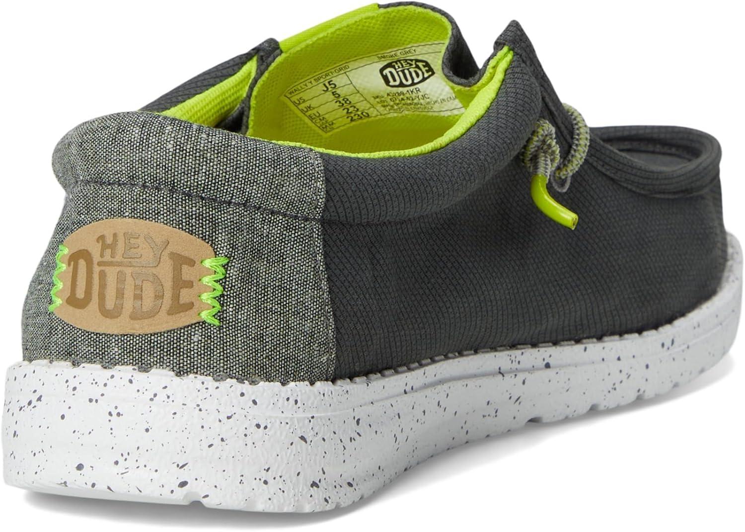 imageHey Dude Boys Wally Sport Grid Little KidBig KidSmoke Grey