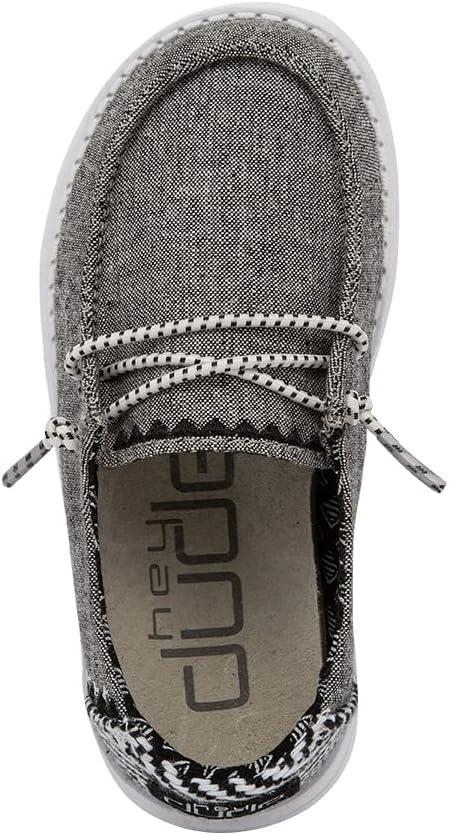 imageHey Dude Girls Wendy Youth Multiple Sizes ampamp Colors Girls Shoes Girls Lace Up Loafers Lightweight ampamp ComfortableChambray Oxny