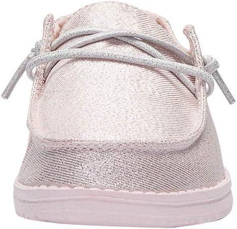 imageHey Dude Girls Wendy Youth Multiple Sizes ampamp Colors Girls Shoes Girls Lace Up Loafers Lightweight ampamp ComfortableSparkling Pink