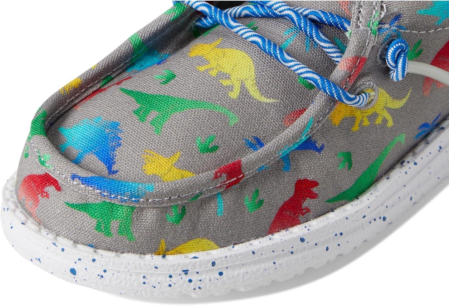 imageHey Dude Mens Wally Funk Dinomite Little Big Kid LoaferGreyMulti