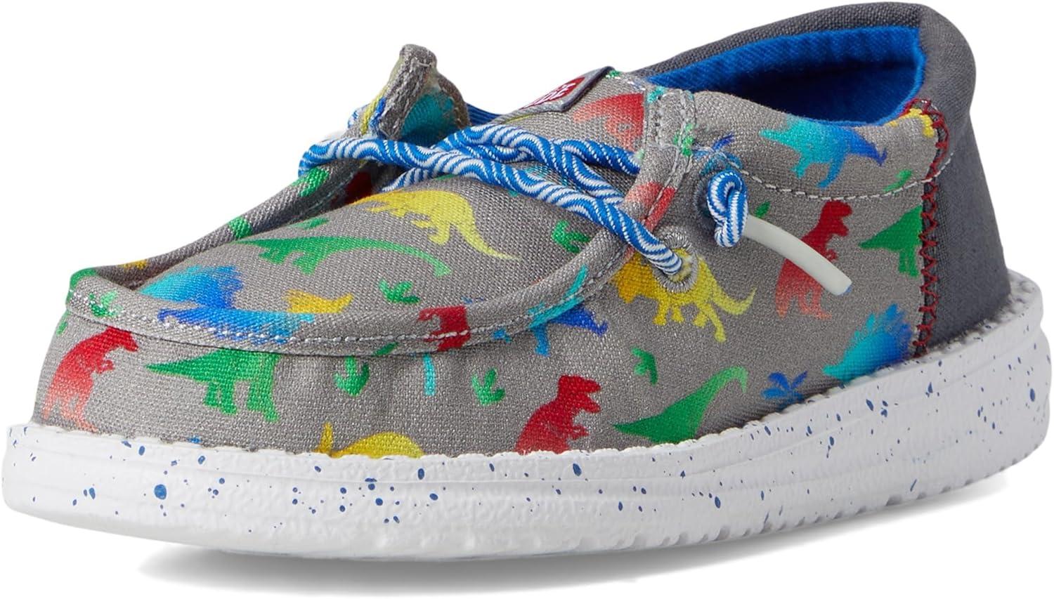 imageHey Dude Mens Wally Funk Dinomite Little Big Kid LoaferGreyMulti
