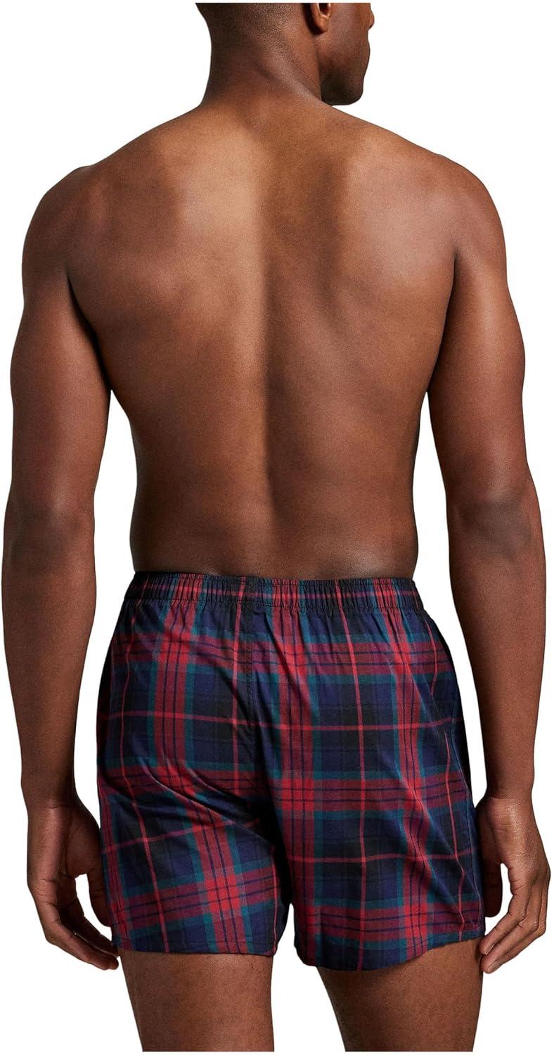 imagePOLO RALPH LAUREN mens Hanging Woven BoxerSki TartanPolo Black Pp
