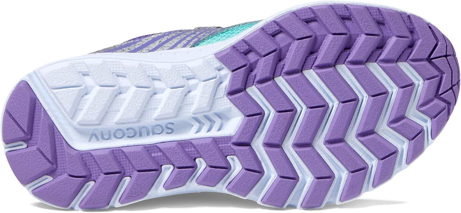 imageSaucony UnisexChild Velocer aC Sneaker Little Big KidMintPurple