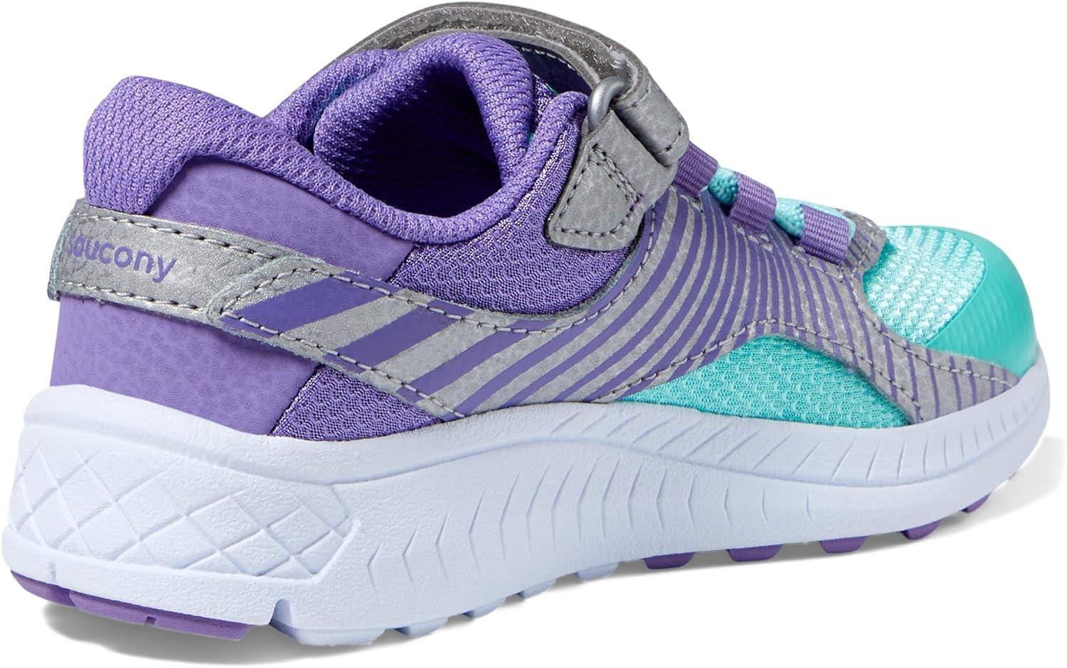 imageSaucony UnisexChild Velocer aC Sneaker Little Big KidMintPurple