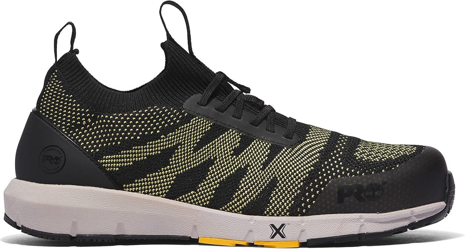 imageTimberland PRO Mens Radius Knit Composite Safety Toe Industrial Athletic Work ShoeBlack