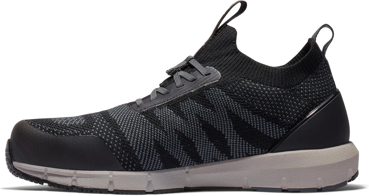 imageTimberland PRO Mens Radius Knit Composite Safety Toe Industrial Athletic Work ShoeBlackGrey