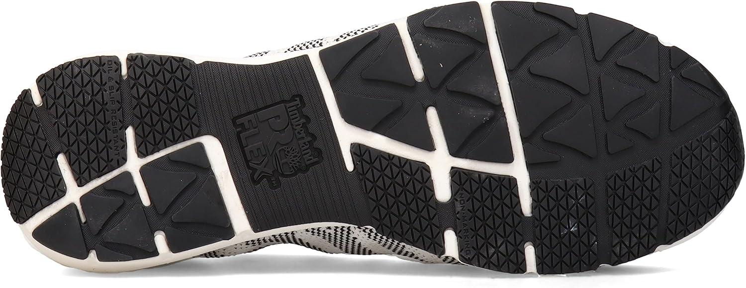imageTimberland PRO Mens Radius Knit Composite Safety Toe Industrial Athletic Work ShoeWhiteBlack