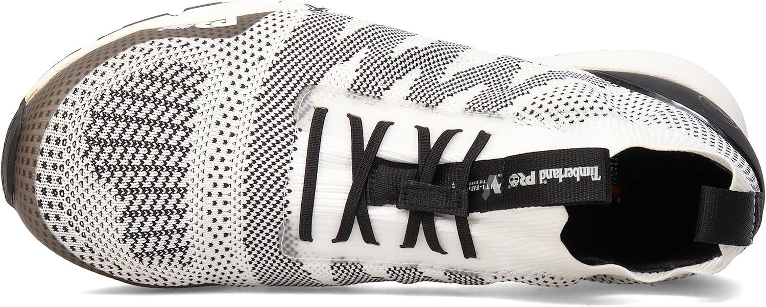 imageTimberland PRO Mens Radius Knit Composite Safety Toe Industrial Athletic Work ShoeWhiteBlack