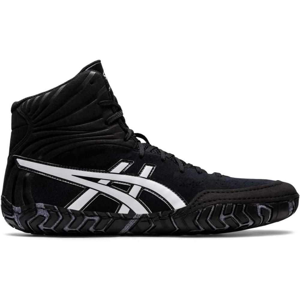 imageASICS Mens Aggressor 5 Wrestling ShoesBlackWhite