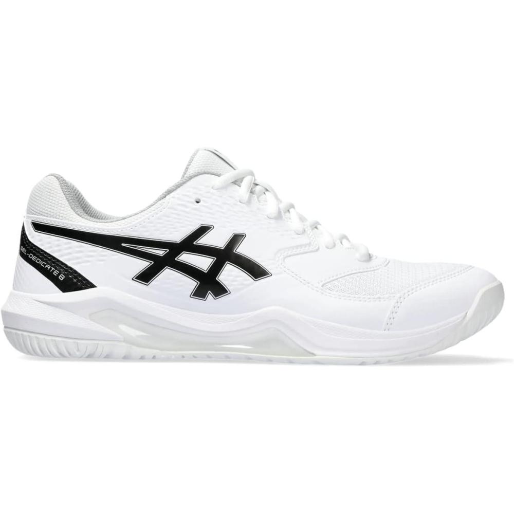 imageASICS Mens GelDedicate 8 Tennis ShoesWhiteBlack