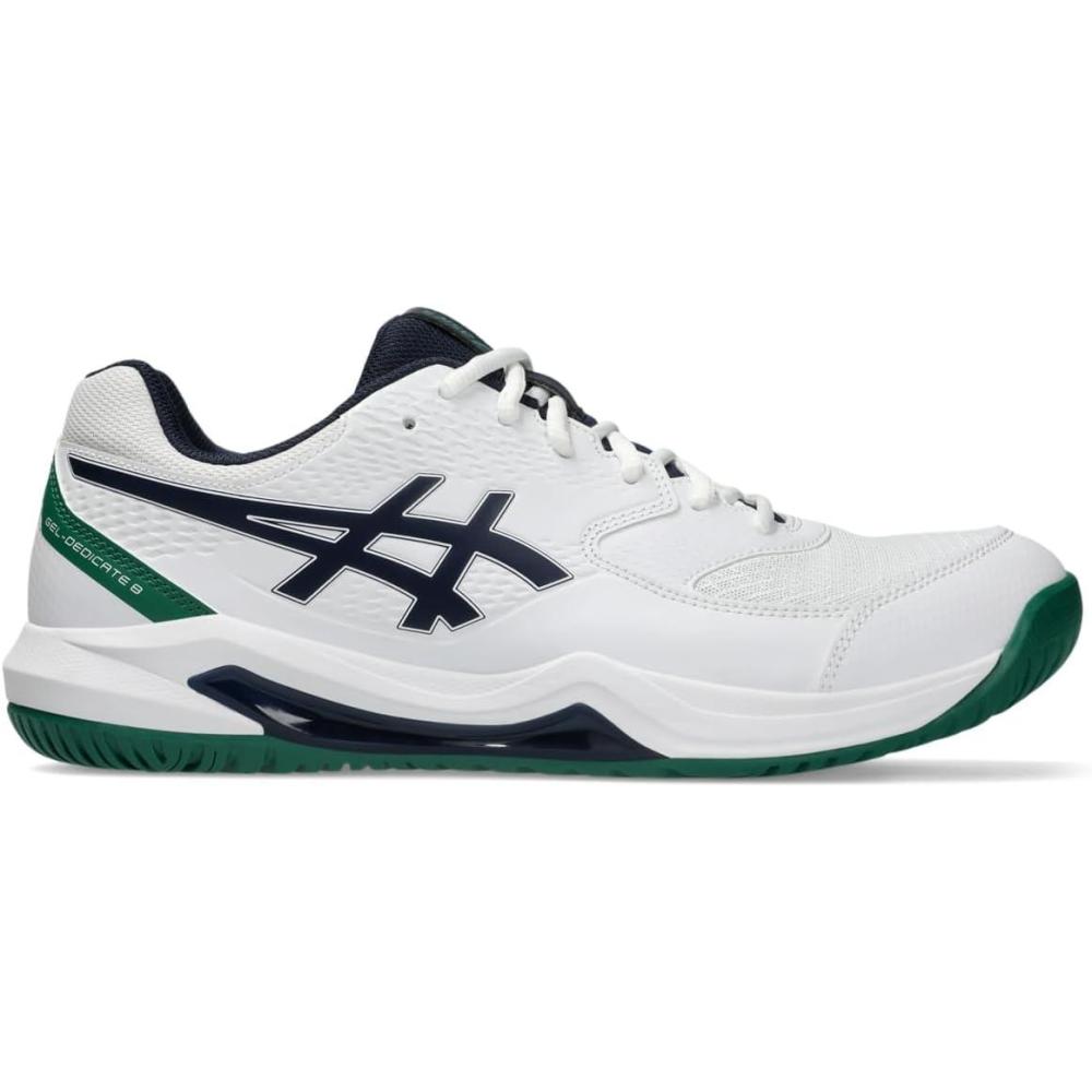 imageASICS Mens GelDedicate 8 Tennis ShoesWhiteMidnight