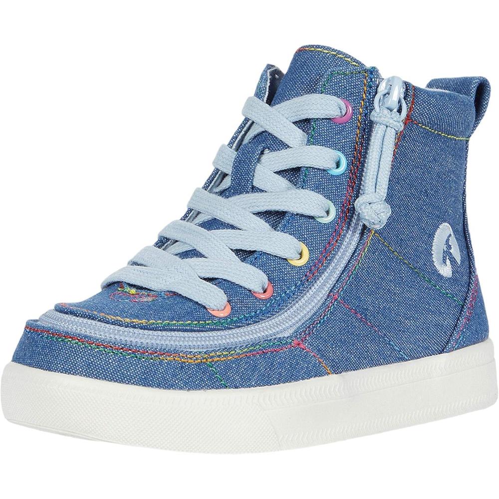 imageBILLY Footwear Classic Lace High Little KidBig KidDenim Rainbow Thread