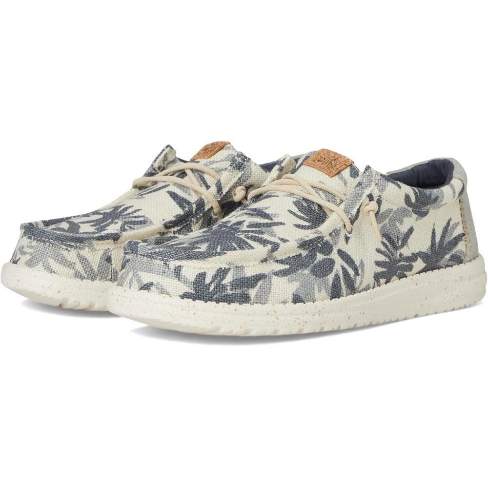 imageHEYDUDE Mens Wally Palm Jute LoaferEgretCloud Blue