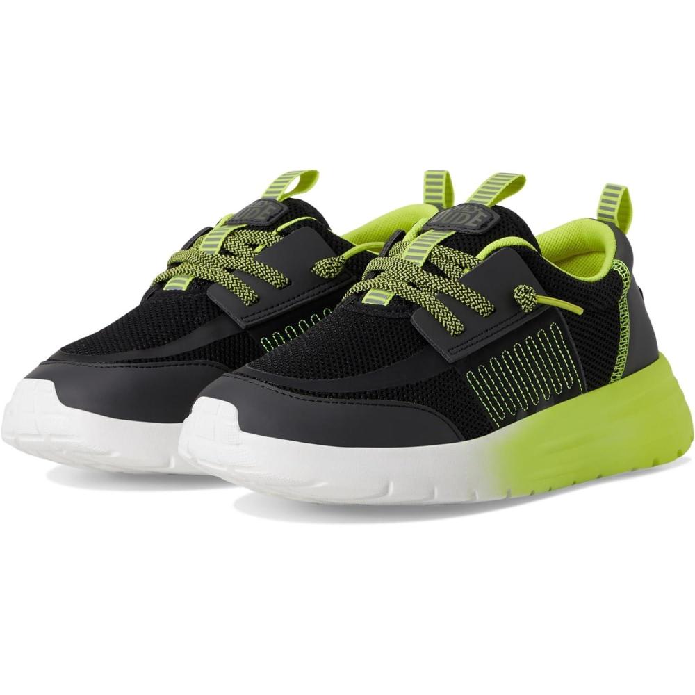 imageHey Dude Boys Sirocco Play Varsity Little Big Kid LoaferBlackLime Punch