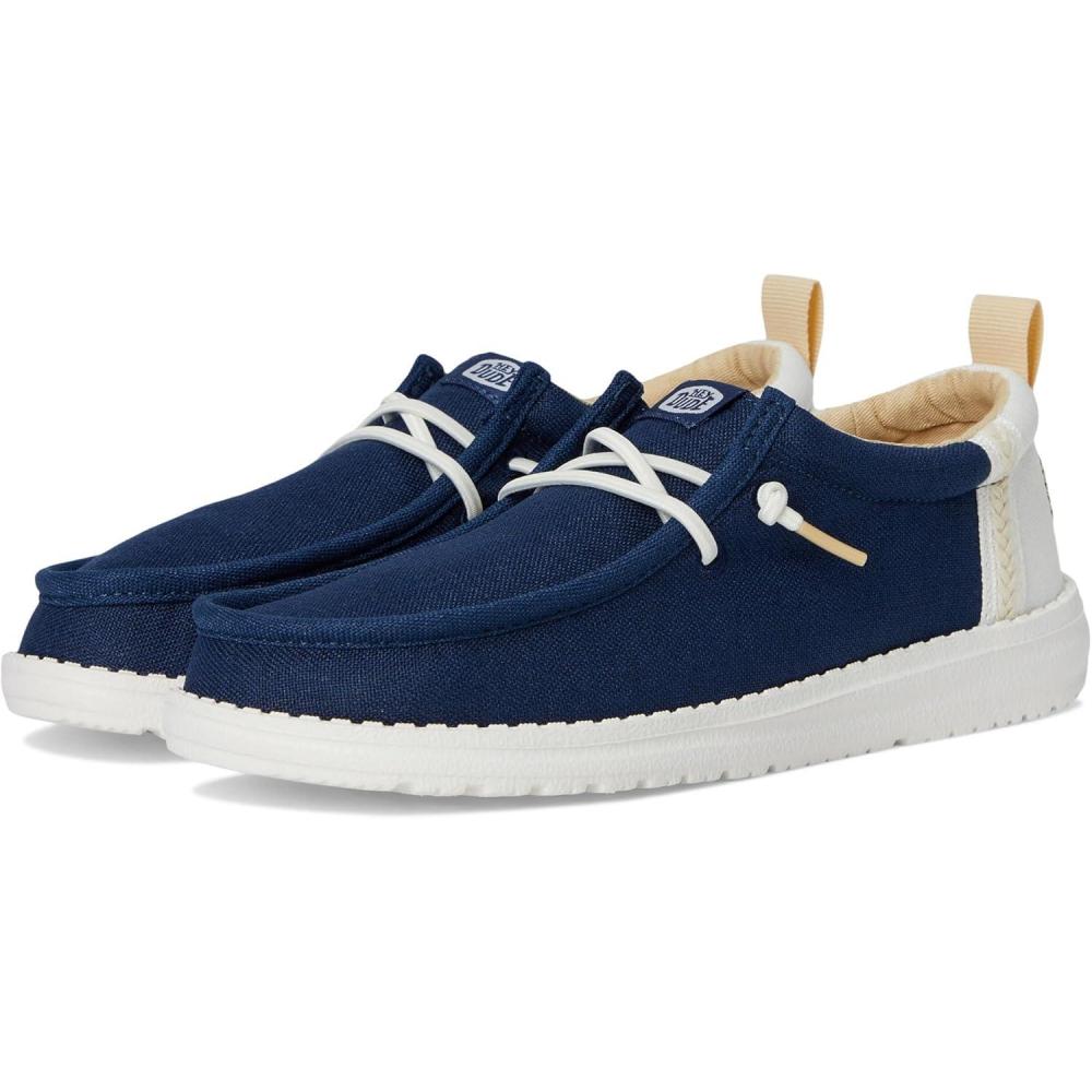 imageHey Dude Boys Wally Summer Linen Little KidBig KidSargasso BlueWhite