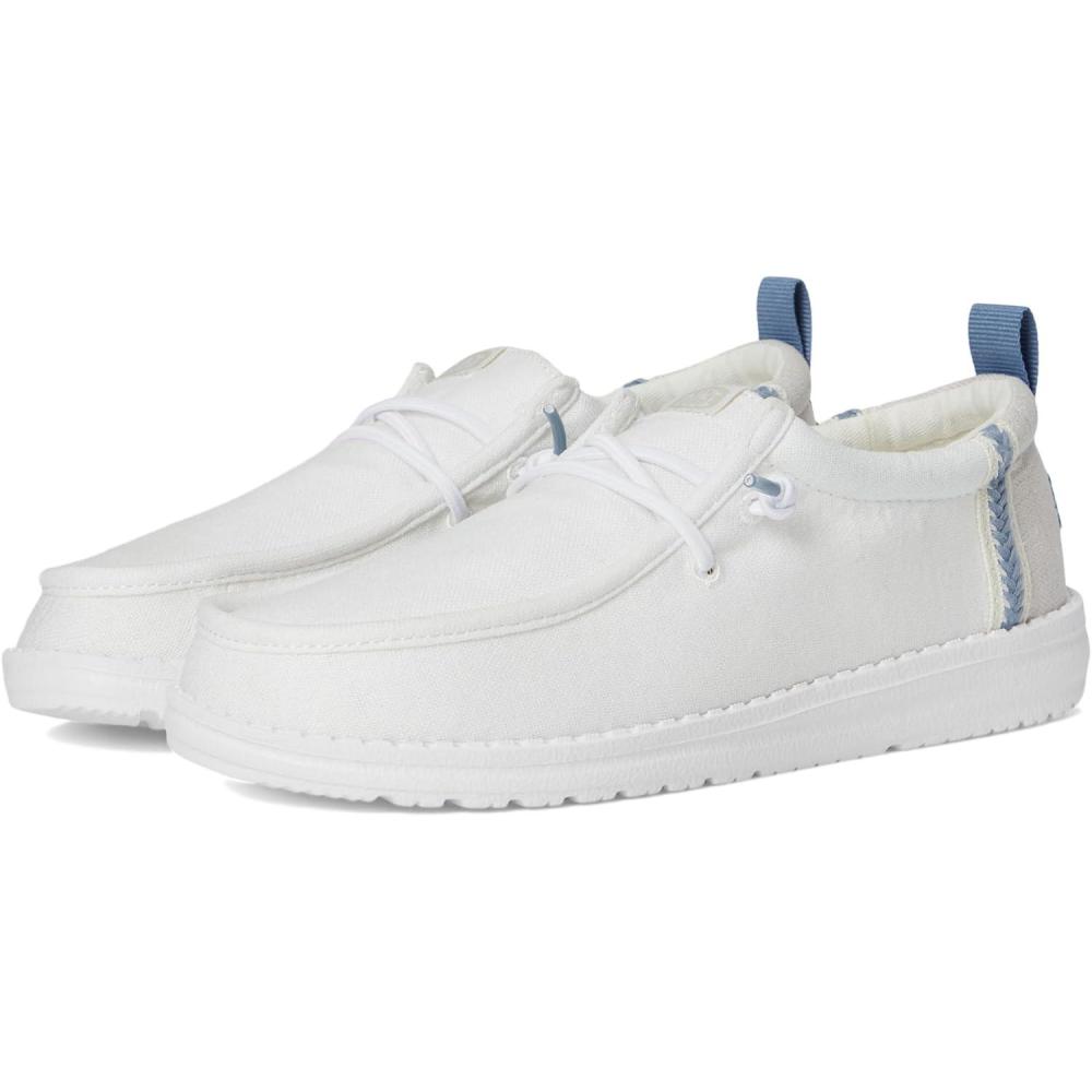 imageHey Dude Boys Wally Summer Linen Little KidBig KidWhiteStone Grey