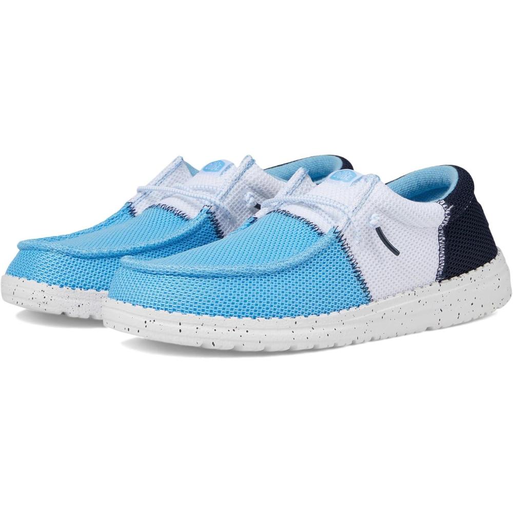 imageHey Dude Boys Wally Tri Varsity Mesh Little Big Kid LoaferSky BlueWhite