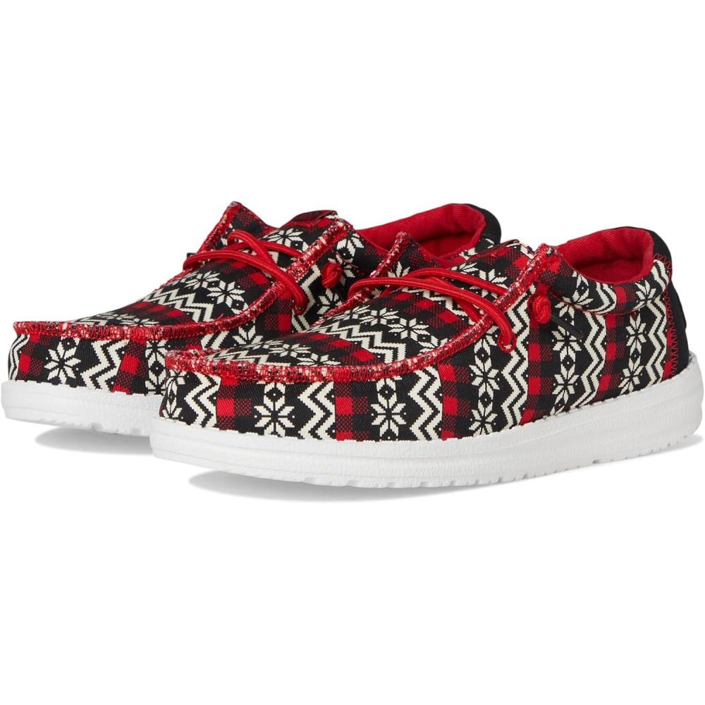 imageHey Dude Boys Wally Ugly Sweater ToddlerBlackRed