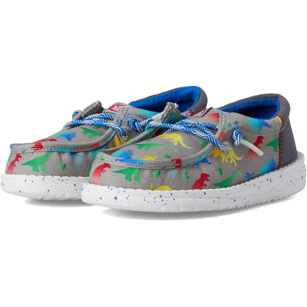 imageHey Dude Mens Wally Funk Dinomite Little Big Kid LoaferGreyMulti