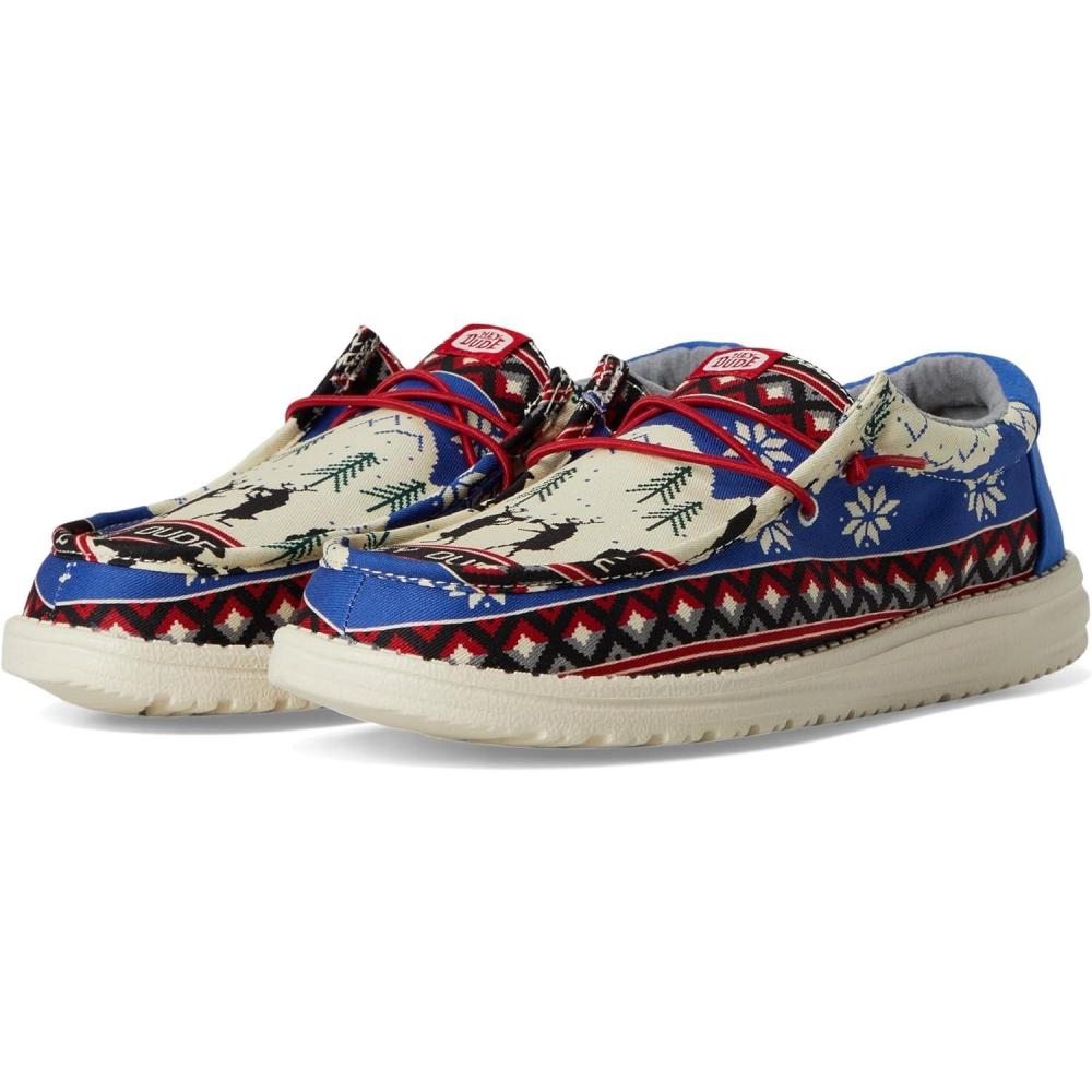 imageHey Dude Mens Wally Holiday Cheers SneakerWhiteMulti