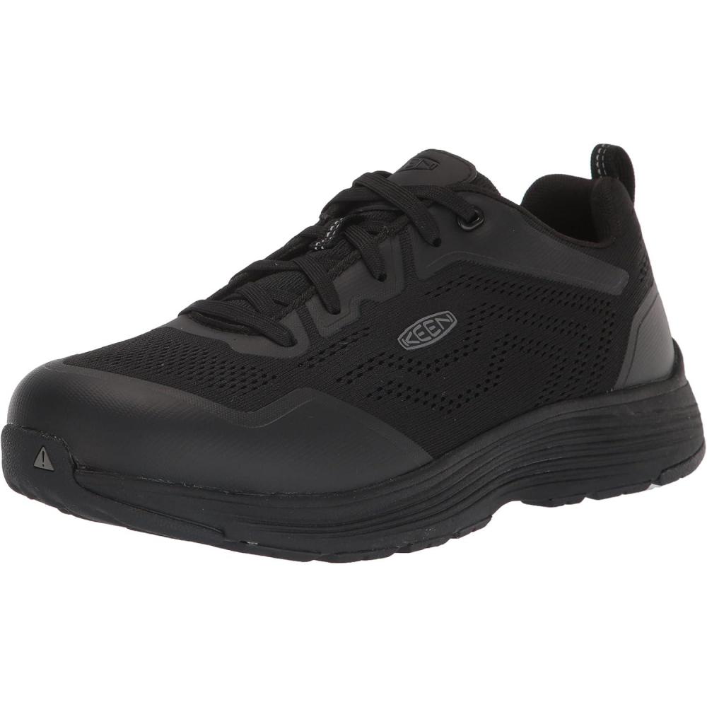 imageKEEN Utility Mens Sparta 2 Low Height Alloy Toe IndustrialWork ShoesBlackBlack