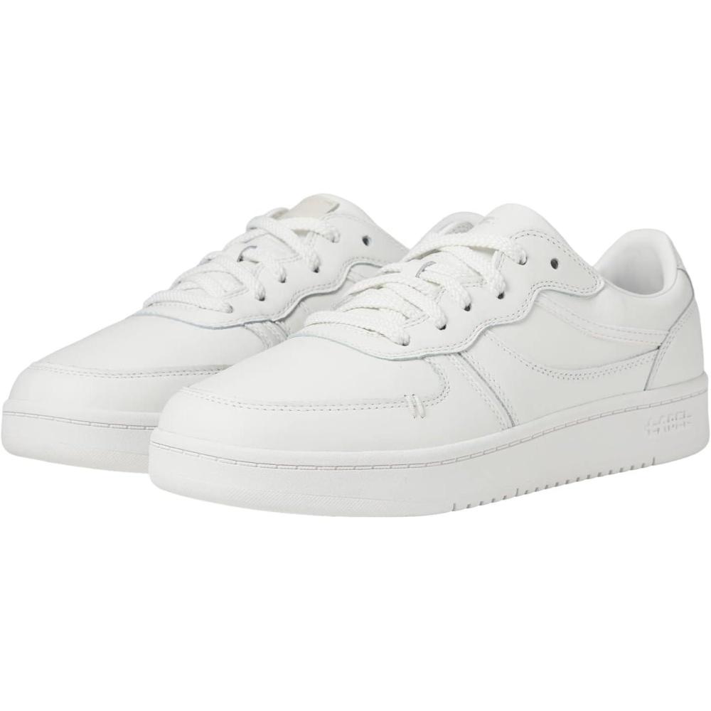 imageLABEL Mens Goto Low Sneakers  Leather ampamp Comfort DesignWhiteWhiteWhite