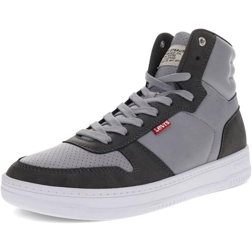 imageLevis Mens Drive Hi SneakerGreyCharcoal
