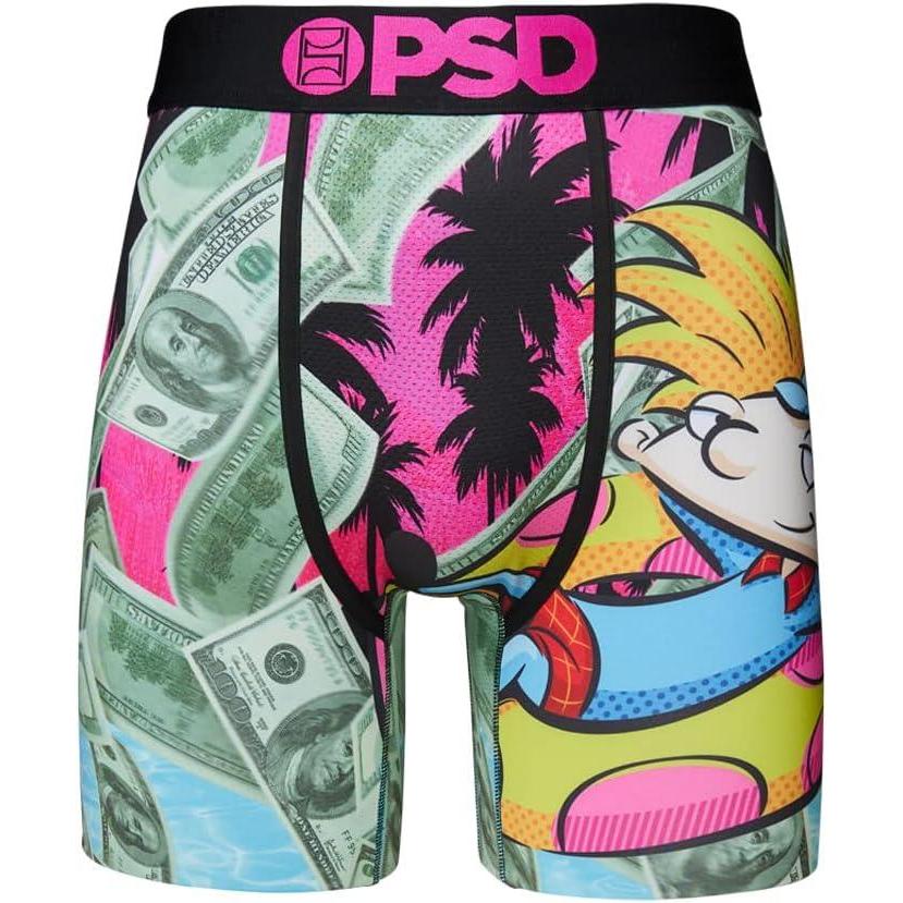 imagePSD Mens Boxer Briefs  Cartoons Standard Length Underwear Pack ampamp Singles Breathable Moisture Wicking Boxer Briefs for MenArnold 100