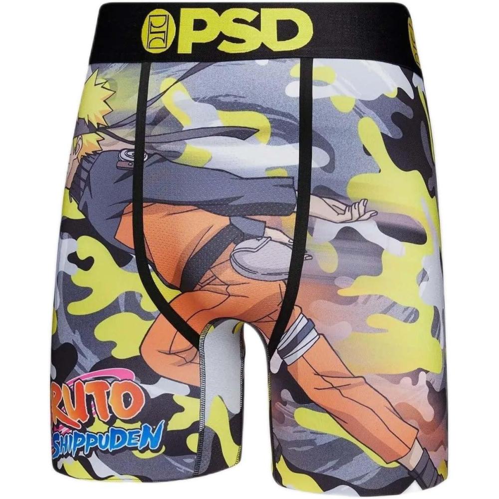 imagePSD Mens Boxer Briefs  Cartoons Standard Length Underwear Pack ampamp Singles Breathable Moisture Wicking Boxer Briefs for MenNaruto Runner