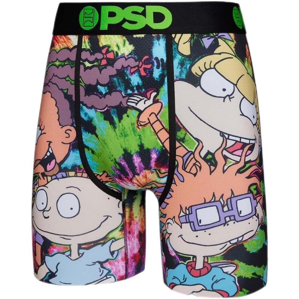 imagePSD Mens Boxer Briefs Cartoons Standard Length Underwear Pack ampamp Singles Breathable Moisture Wicking Boxer Briefs for MenRugrats 90s