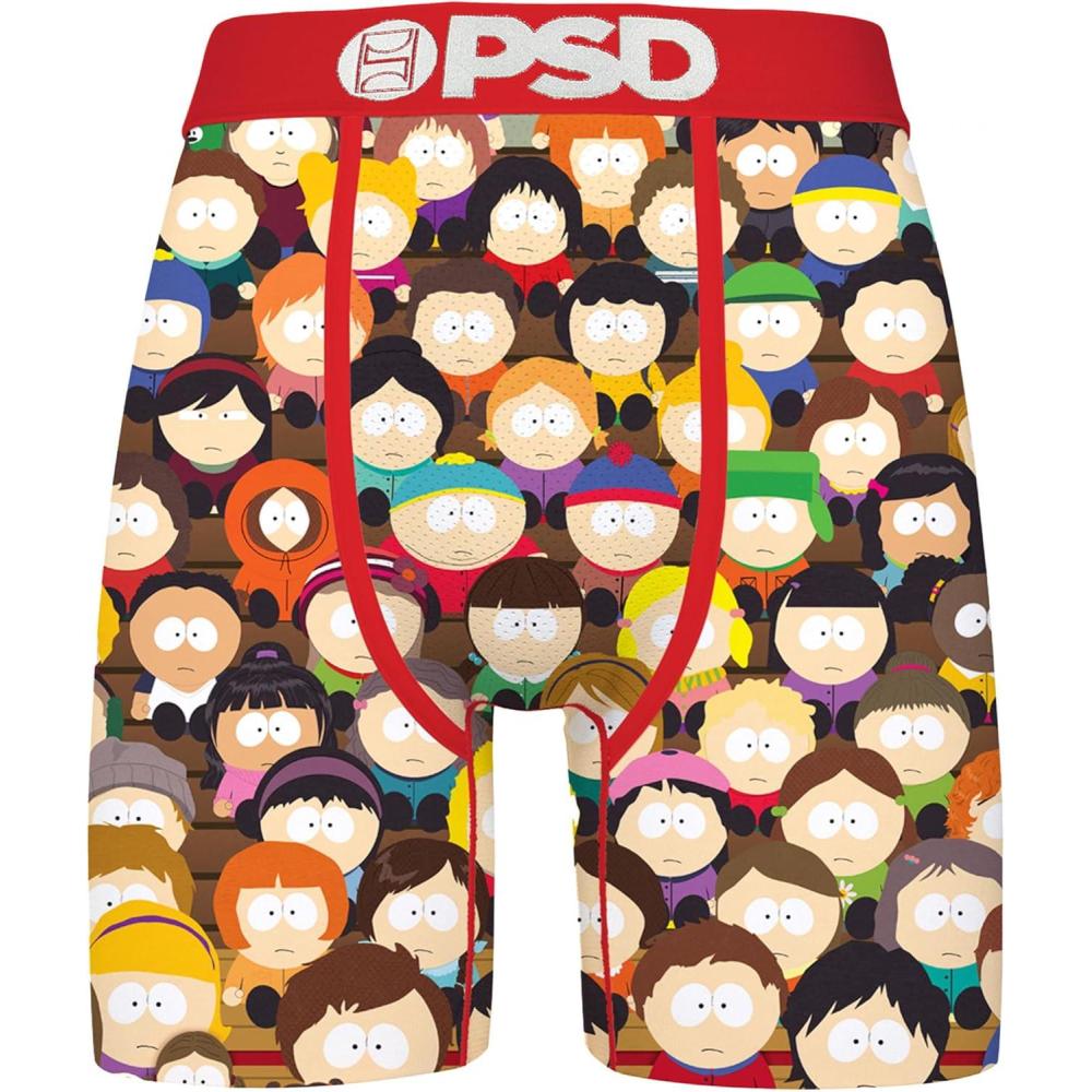 imagePSD Mens Boxer Briefs  Cartoons Standard Length Underwear Pack ampamp Singles Breathable Moisture Wicking Boxer Briefs for MenSp School Day