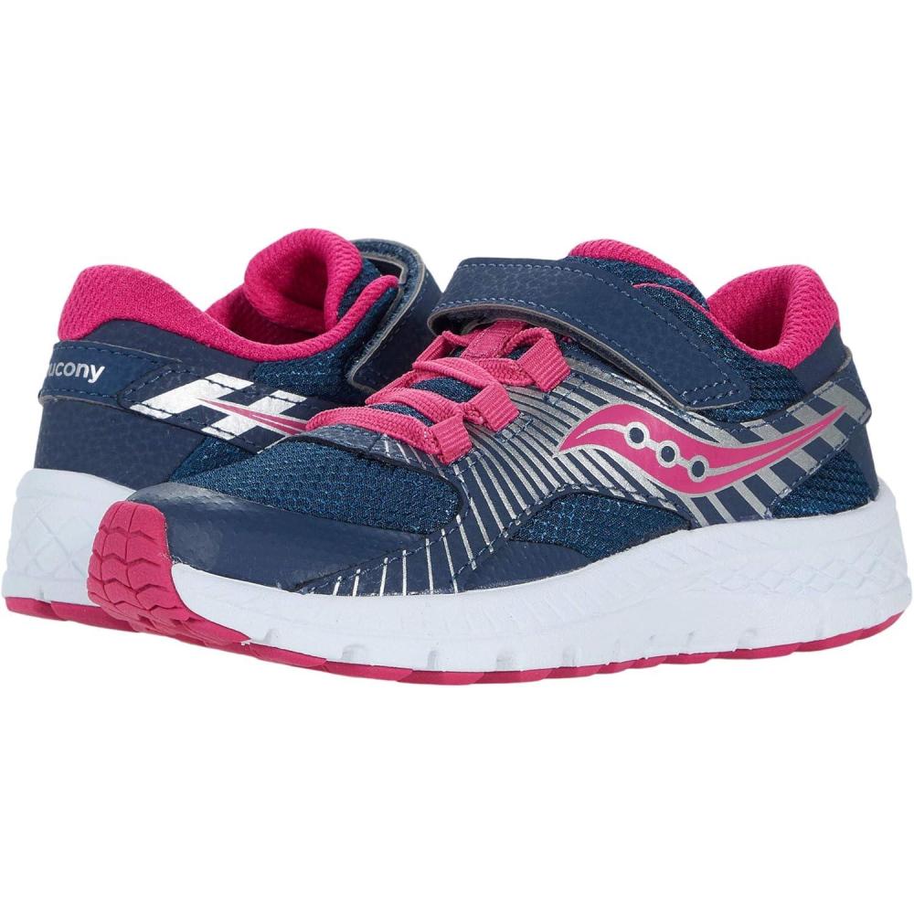imageSaucony UnisexChild Velocer aC Sneaker Little Big KidNavyPink