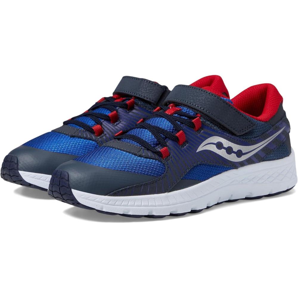 imageSaucony UnisexChild Velocer aC Sneaker Little Big KidNavyRed 1