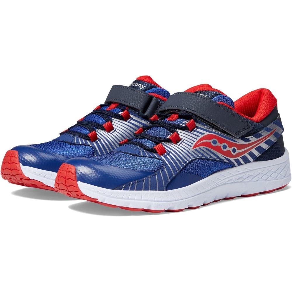 imageSaucony UnisexChild Velocer aC Sneaker Little Big KidNavyRed